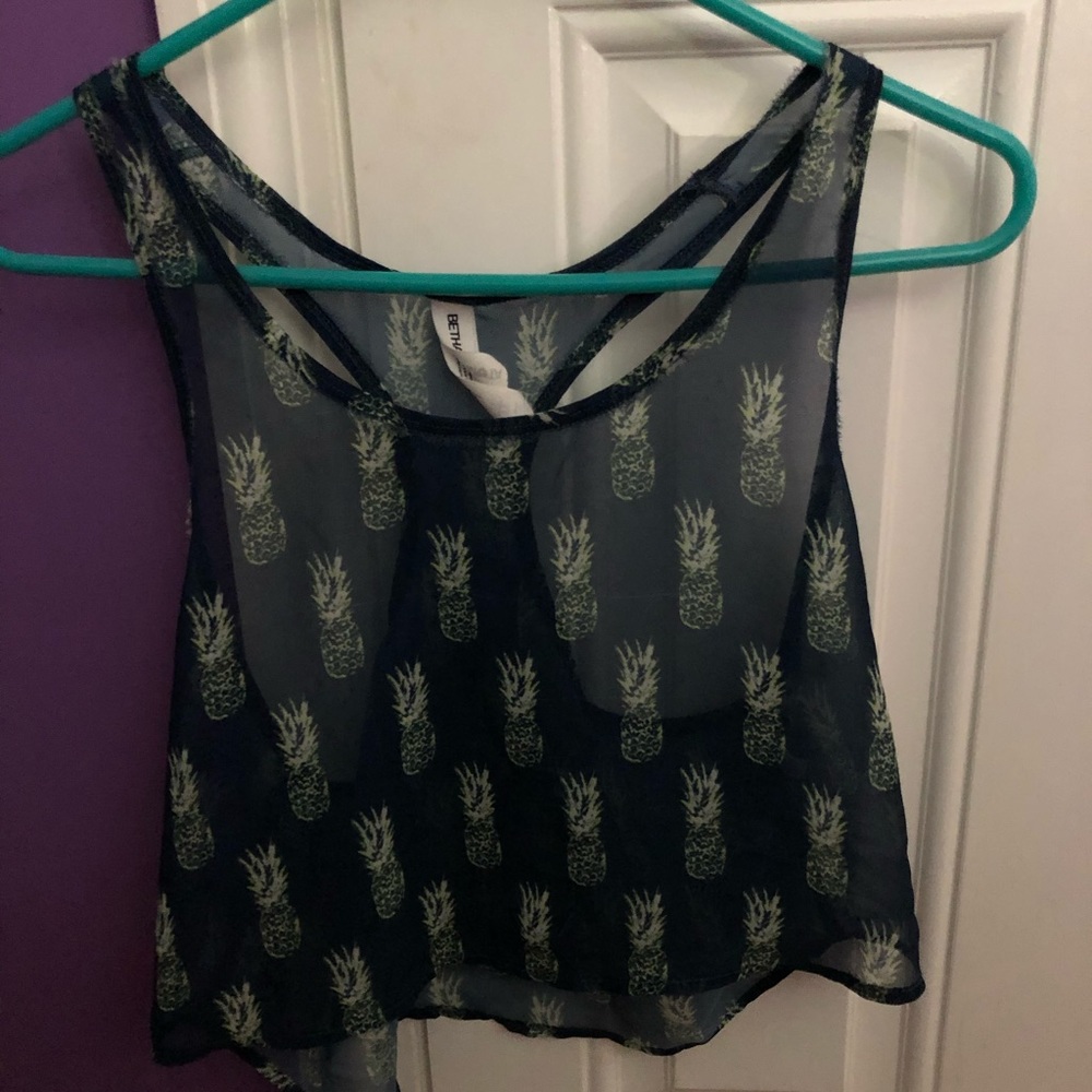 Bethany Mota collection pineapple top